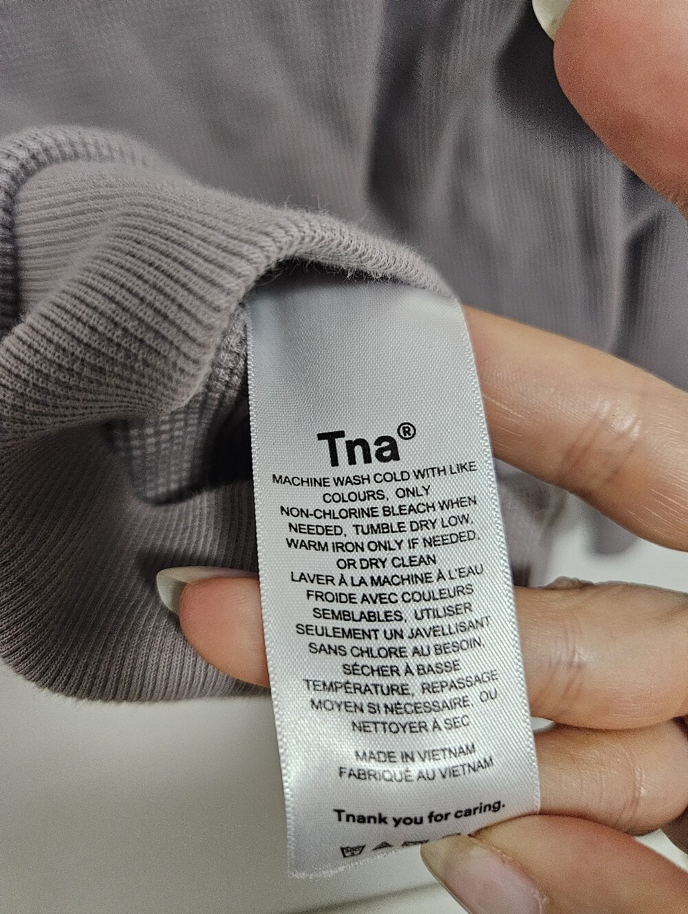 TNA Cotton Waffle Hoddie Sweatshirt XS - Picture 8 of 9
